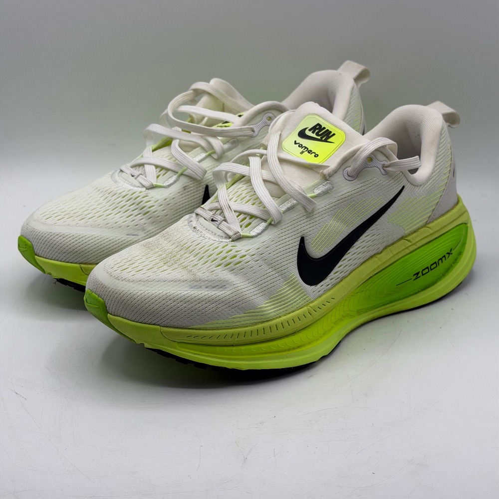 Nike Air Zoom Vomero 16 Running Shoes White Lime Green HM6803-100 Men's Size 8.5